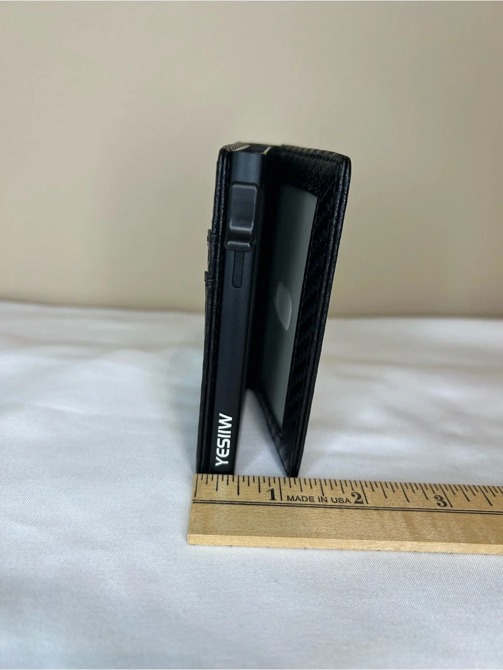 Slim Black Carbon Fiber Card Wallet